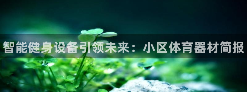 怎样能成为尊龙凯时平台的会员：智能健身设备引领未来：小区体育